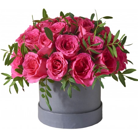 Elegancka kompozycja z róż w różowym kolorze dostępna w naszej kwiaciarni w Lublinie.