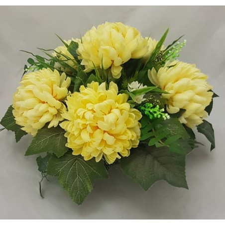 Klasyczne, żółte chryzantemy to kwiaty, które kupicie w kwiaciarni intrnetowej w Lublinie.